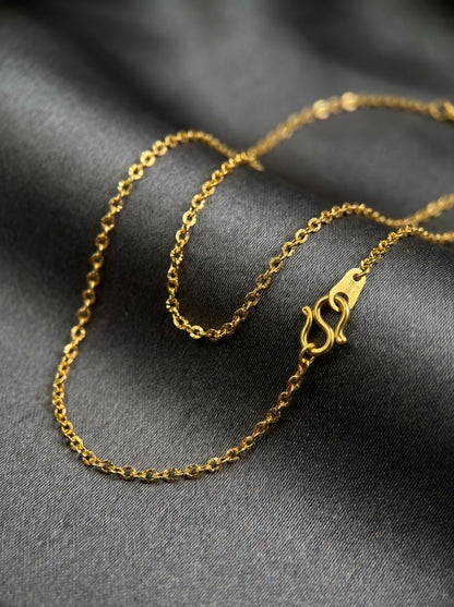 18K Gold Plated Minimal Chain | Skin-Safe & Highly Durable
