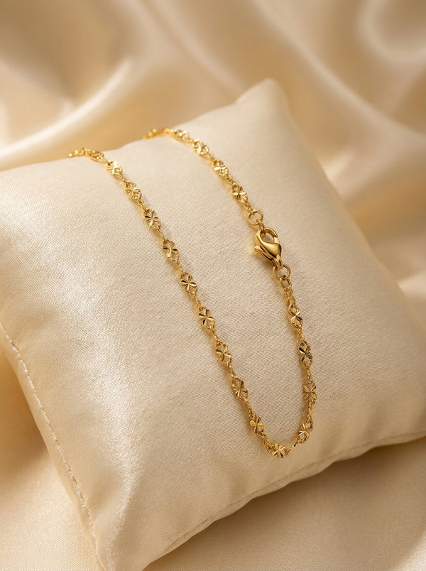18K Gold Plated Modern Chain | Stainless Steel | High-Polish Finish - Anusi