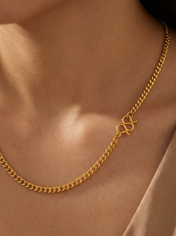 18K Gold Plated Signature Chain | Anti-Tarnish | Men & Women - Anusi