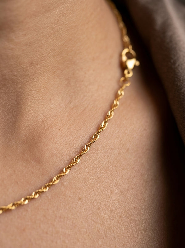 Premium Daily Wear Chain | 18K Gold Plated | Sensitive Skin Friendly - Anusi