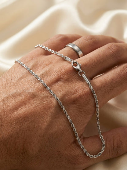 18K Silver Plated Everyday Chain | Waterproof & Hypoallergenic