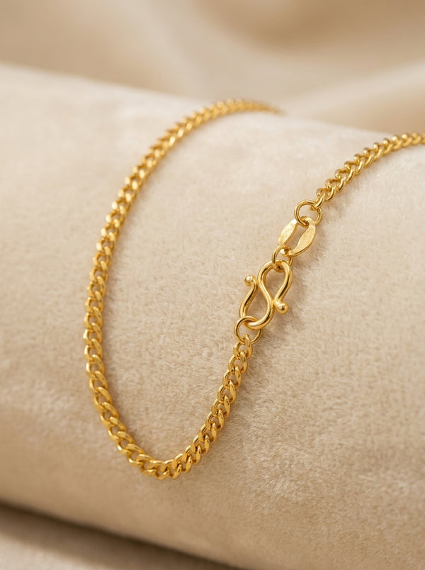 Premium 18K Gold Plated Chain | Skin-Safe & Sweat-Proof - Anusi