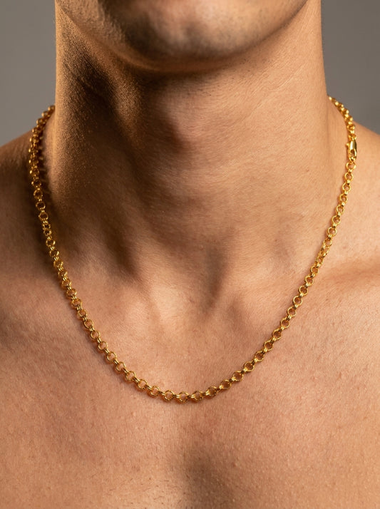 Premium Chain Daily Wear | 18K Gold Plated | Waterproof & Unisex