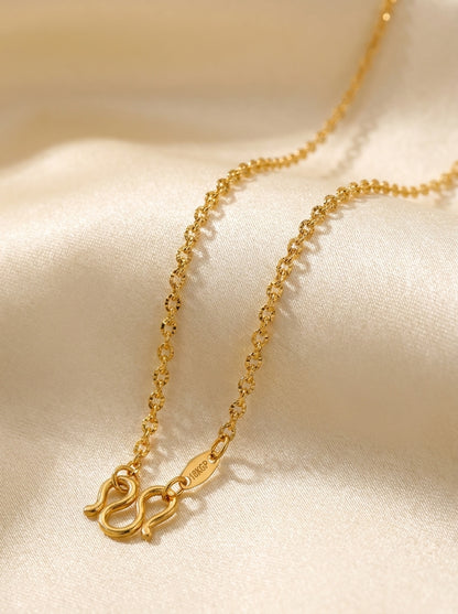 18K Gold Plated Minimal Chain | Skin-Safe & Highly Durable