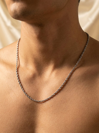 18K Silver Plated Everyday Chain | Waterproof & Hypoallergenic