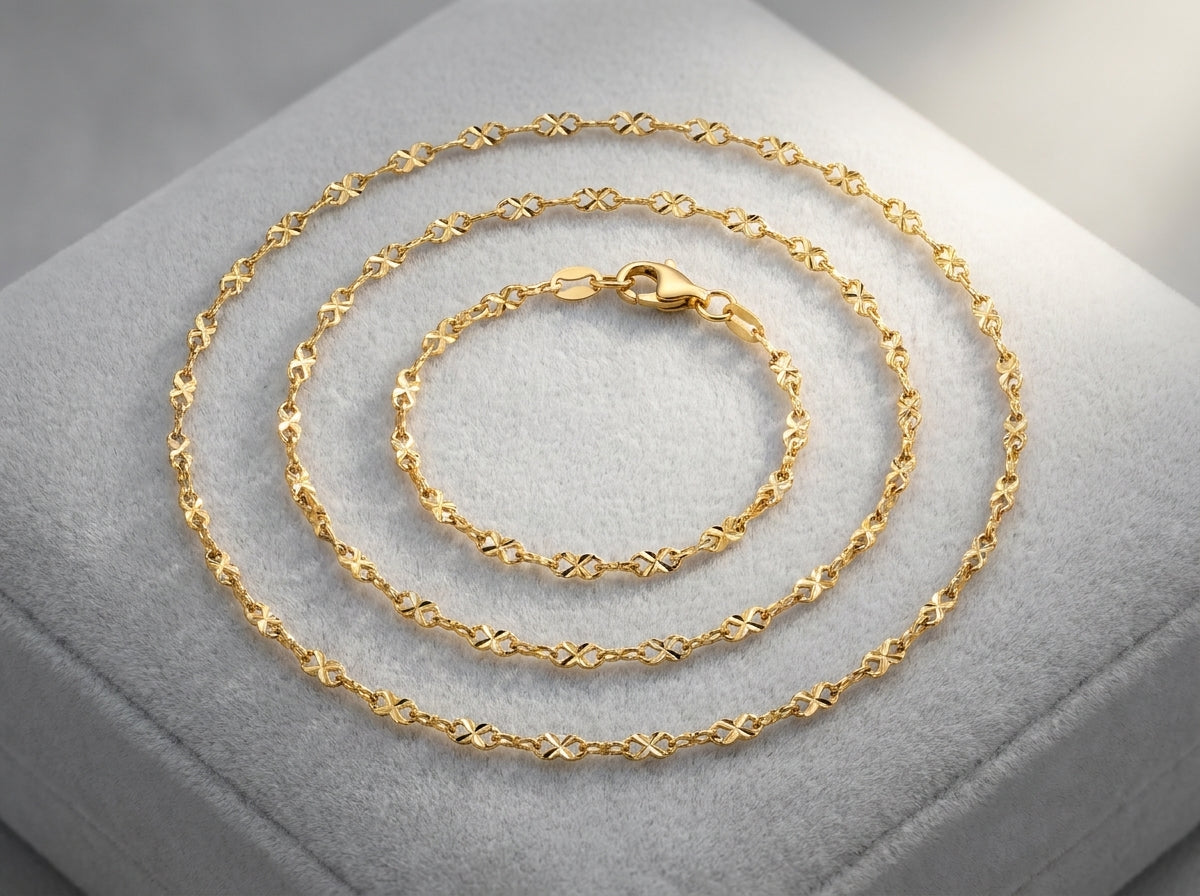 Premium 18K Gold Plated Chain | Skin-Safe & Sweat-Proof