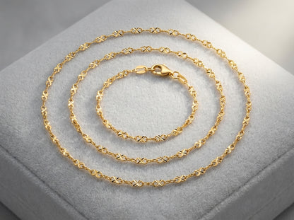 Premium 18K Gold Plated Chain | Skin-Safe & Sweat-Proof