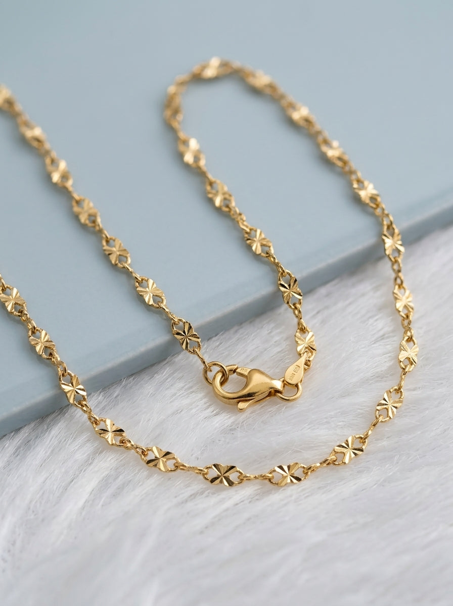 Premium 18K Gold Plated Chain | Skin-Safe & Sweat-Proof