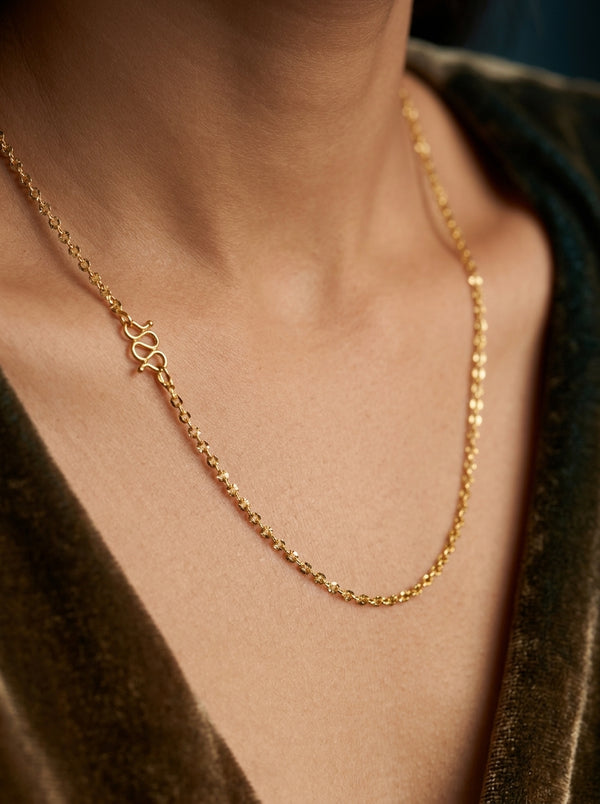 18K Gold Plated Wheat Mesh Chain | Unisex Luxury | Anti-Tarnish - Anusi