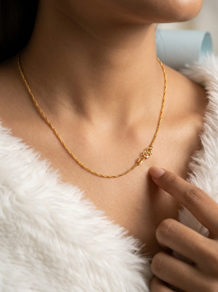 Premium Designer Chain | 18K Gold Plated | Daily Wear Essential