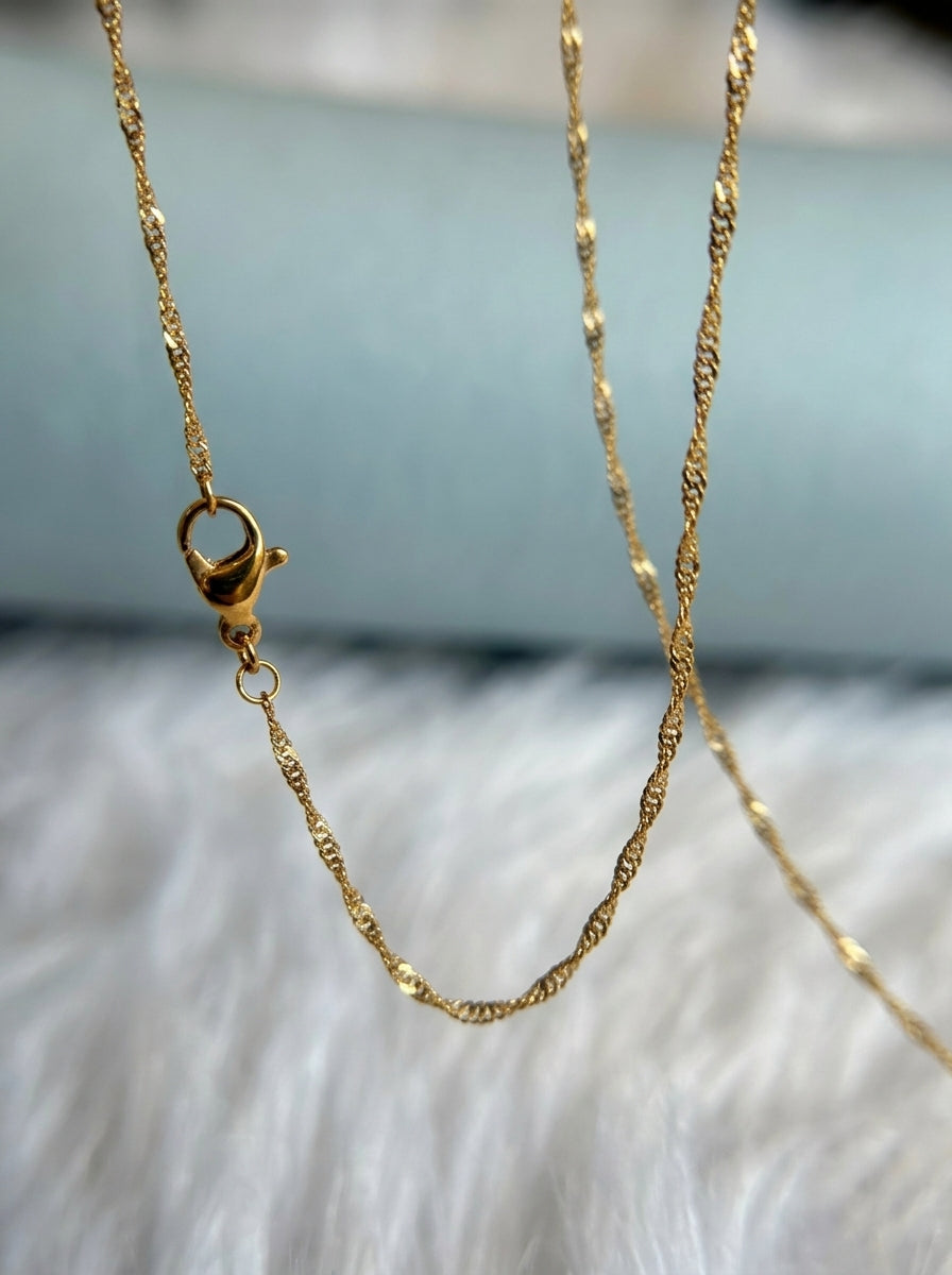 Premium Daily Wear Chain | 18K Gold Plated | Sensitive Skin Friendly