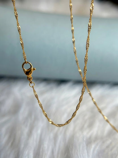 Premium Daily Wear Chain | 18K Gold Plated | Sensitive Skin Friendly