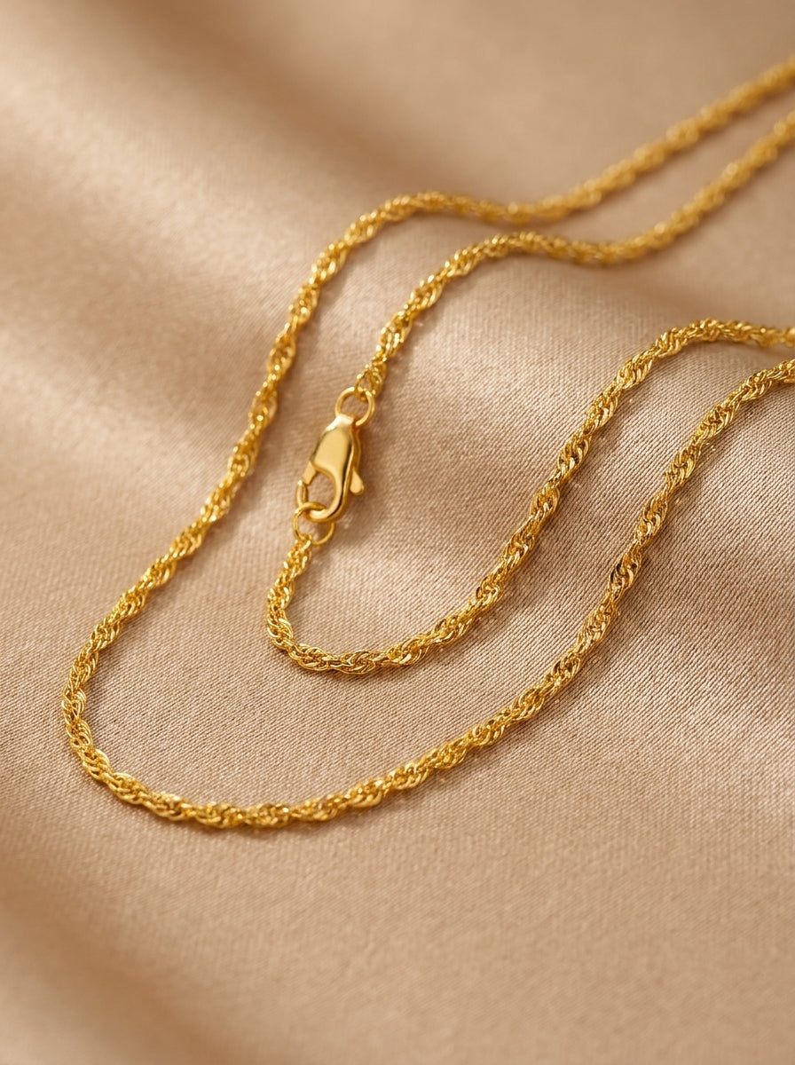 18K Gold Plated Classic Chain | Waterproof Stainless Steel