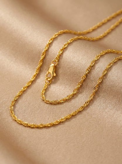 18K Gold Plated Classic Chain | Waterproof Stainless Steel