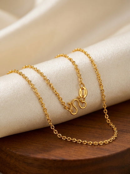 18K Gold Plated Minimal Chain | Skin-Safe & Highly Durable