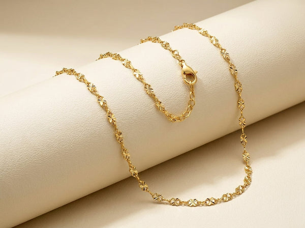 Premium 18K Gold Plated Chain | Skin-Safe & Sweat-Proof - Anusi