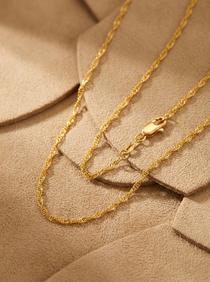 18K Gold Plated Classic Chain | Waterproof Stainless Steel