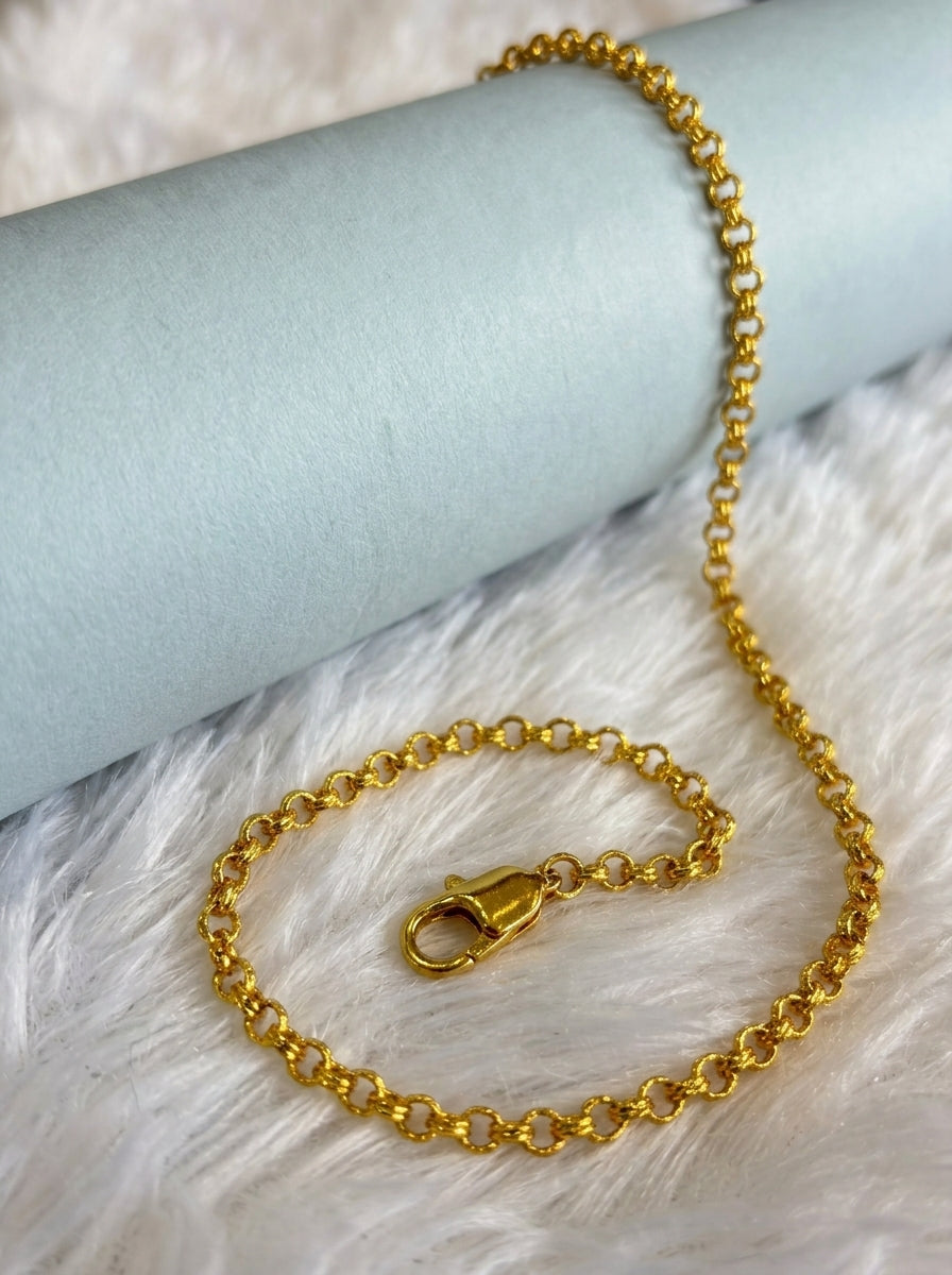 Premium Chain Daily Wear | 18K Gold Plated | Waterproof & Unisex