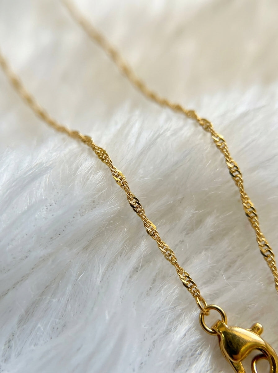 Premium Daily Wear Chain | 18K Gold Plated | Sensitive Skin Friendly