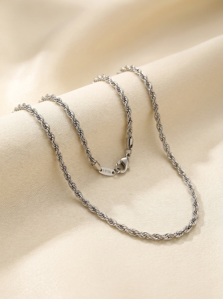 18K Silver Plated Everyday Chain | Waterproof & Hypoallergenic