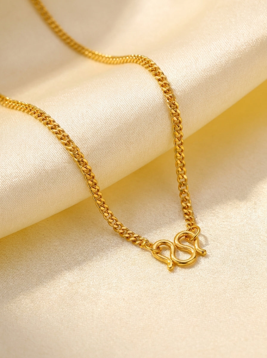 Premium 18K Gold Plated Chain | Skin-Safe & Sweat-Proof