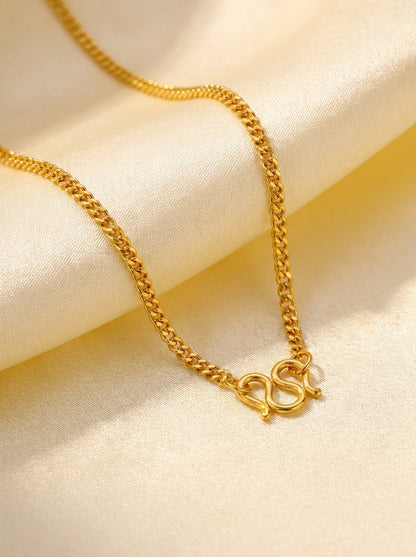 Premium 18K Gold Plated Chain | Skin-Safe & Sweat-Proof