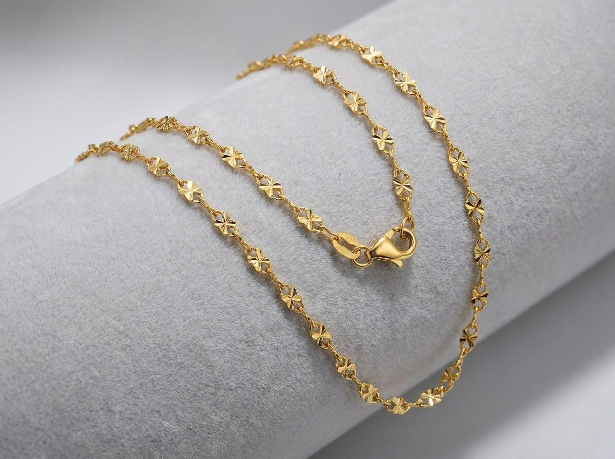 Premium 18K Gold Plated Chain | Skin-Safe & Sweat-Proof