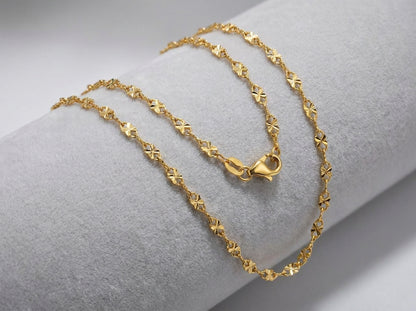 Premium 18K Gold Plated Chain | Skin-Safe & Sweat-Proof
