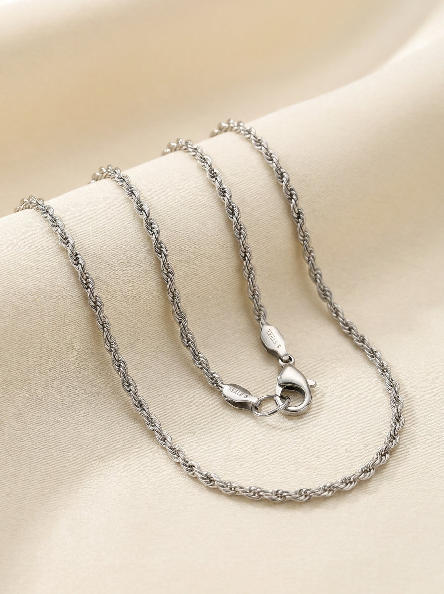 18K Silver Plated Everyday Chain | Waterproof & Hypoallergenic