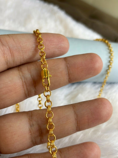 Premium Chain Daily Wear | 18K Gold Plated | Waterproof & Unisex