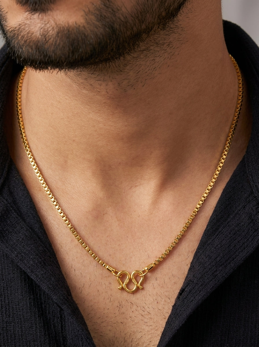 Premium 18K Gold Plated Chain for men | Skin-Safe & Anti-Tarnish