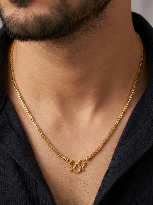 Premium 18K Gold Plated Chain for men | Skin-Safe & Anti-Tarnish