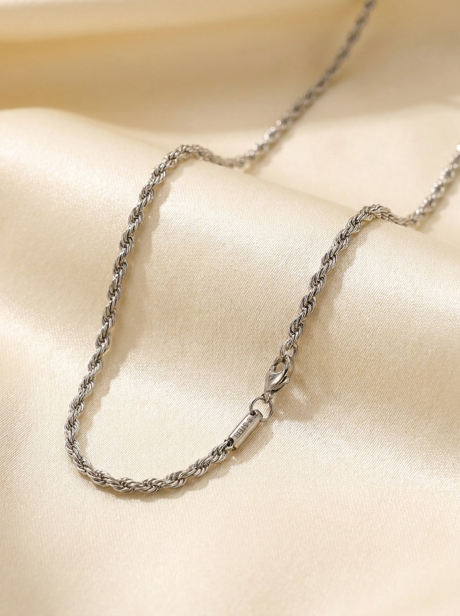 18K Silver Plated Everyday Chain | Waterproof & Hypoallergenic