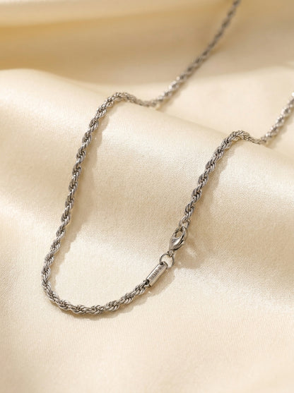 18K Silver Plated Everyday Chain | Waterproof & Hypoallergenic