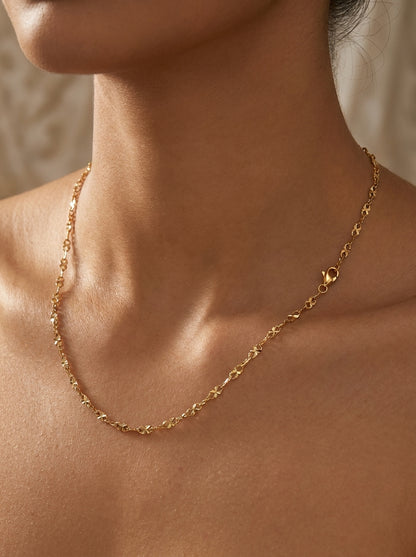 18K Gold Plated Modern Chain | Stainless Steel | High-Polish Finish