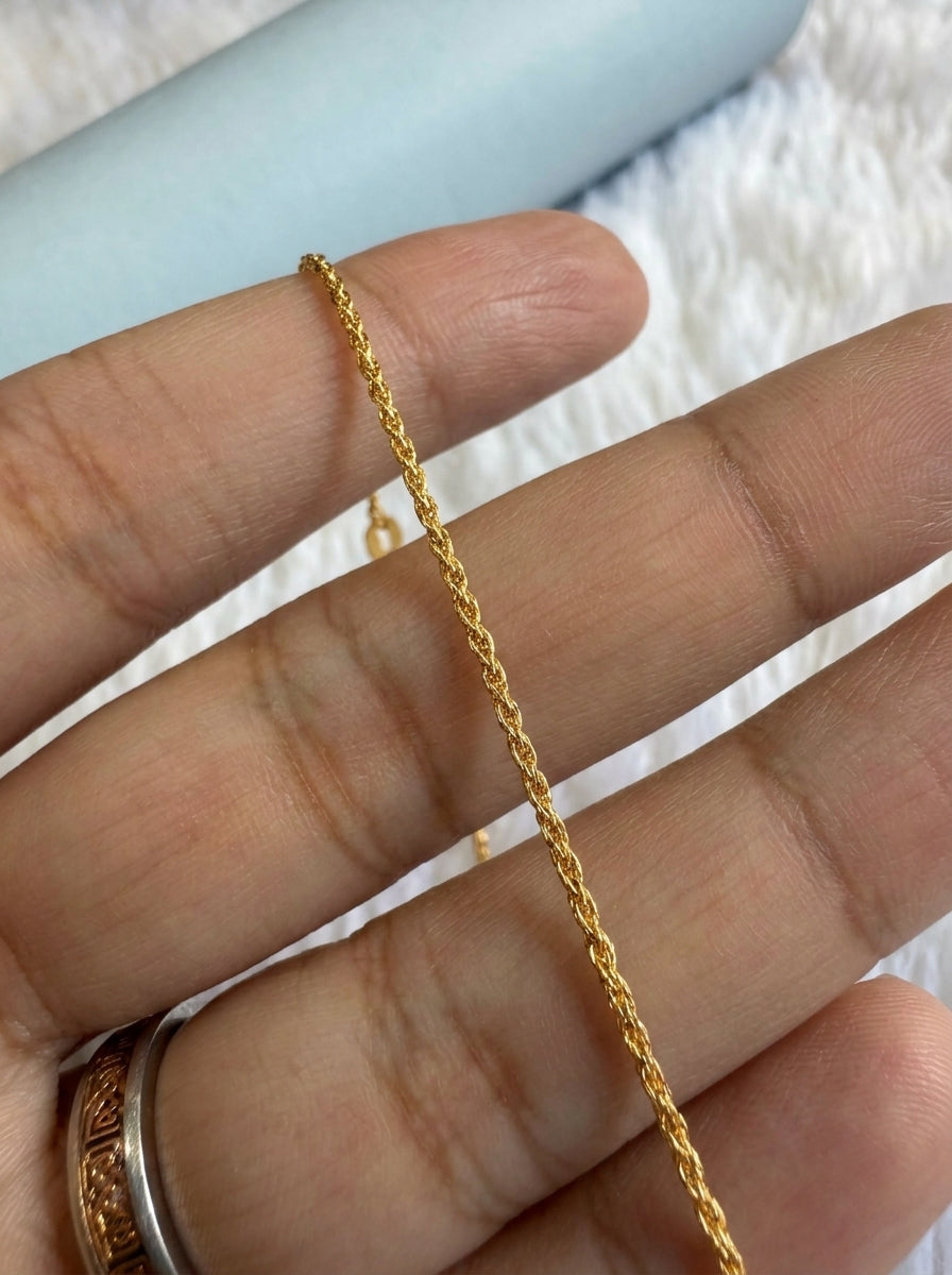 Luxury Unisex Gold Chain | Skin-Safe 18K Plated Stainless Steel