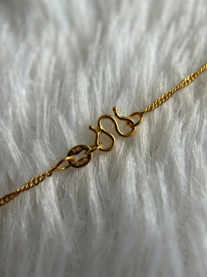 18K Gold Plated Herringbone Chain | Waterproof & Tarnish-Free