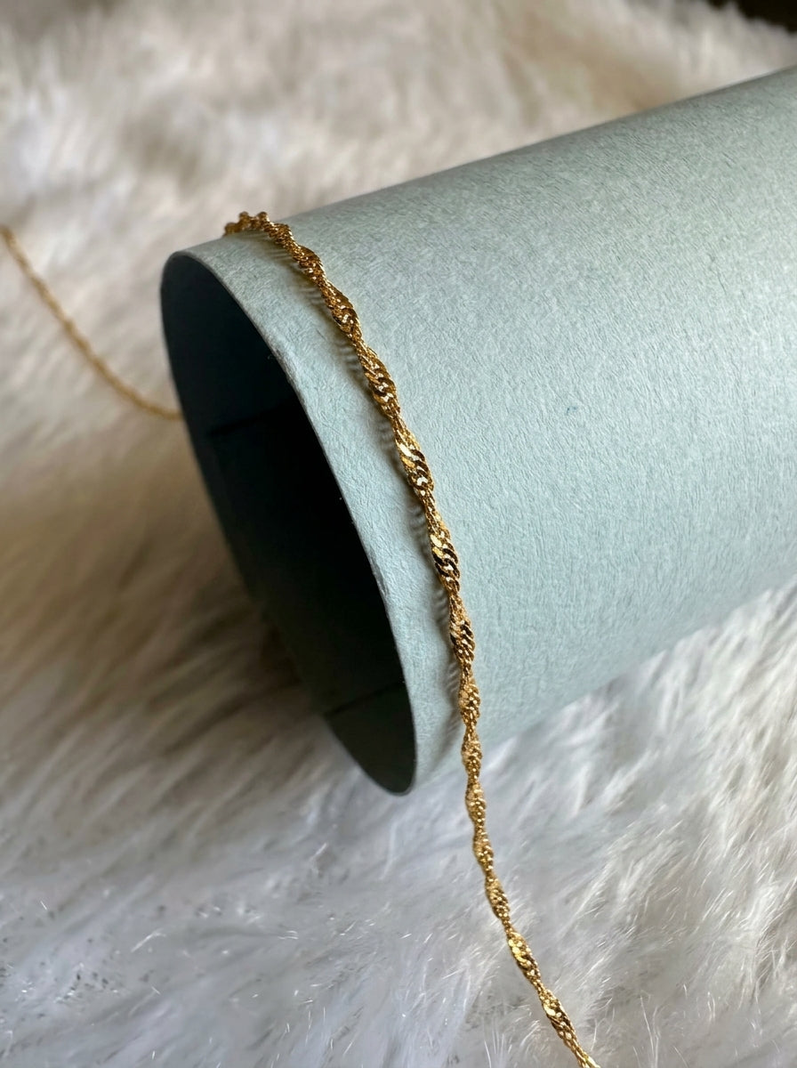 Premium Daily Wear Chain | 18K Gold Plated | Sensitive Skin Friendly