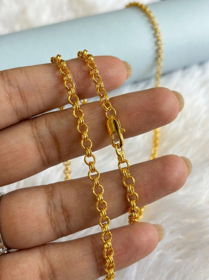 Premium Chain Daily Wear | 18K Gold Plated | Waterproof & Unisex