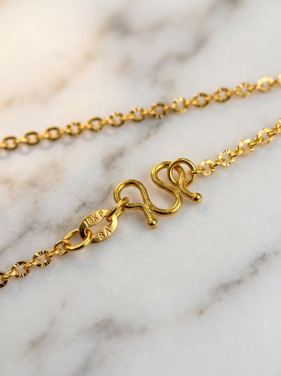 18K Gold Plated Minimal Chain | Skin-Safe & Highly Durable