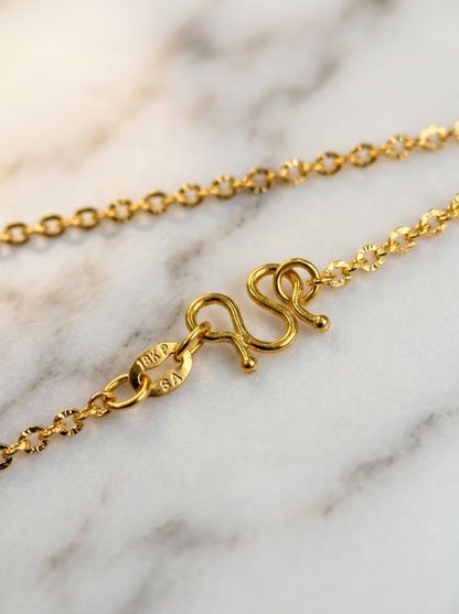 18K Gold Plated Minimal Chain | Skin-Safe & Highly Durable