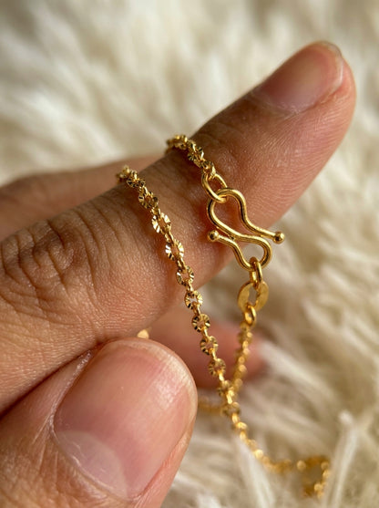 18K Gold Plated Wheat Mesh Chain | Unisex Luxury | Anti-Tarnish