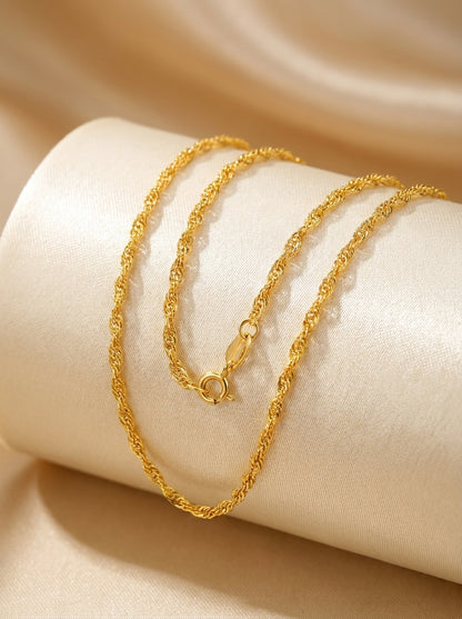 18K Gold Plated Classic Chain | Waterproof Stainless Steel