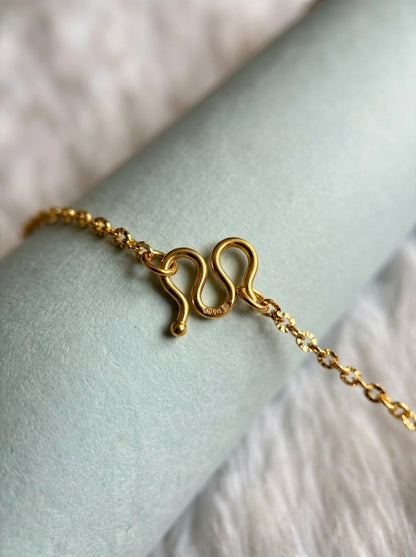 18K Gold Plated Wheat Mesh Chain | Unisex Luxury | Anti-Tarnish