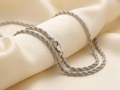 18K Silver Plated Everyday Chain | Waterproof & Hypoallergenic