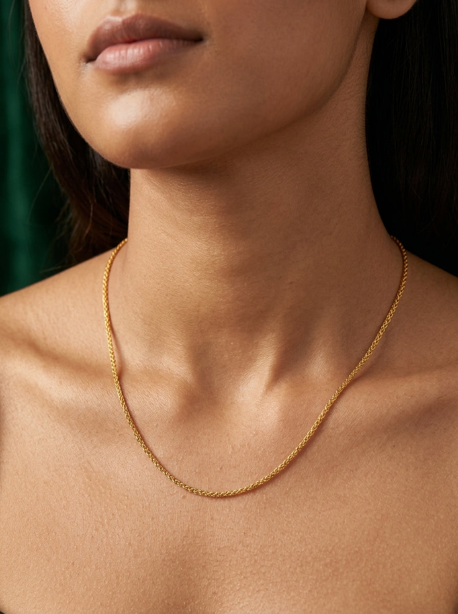 Luxury Unisex Gold Chain | Skin-Safe 18K Plated Stainless Steel