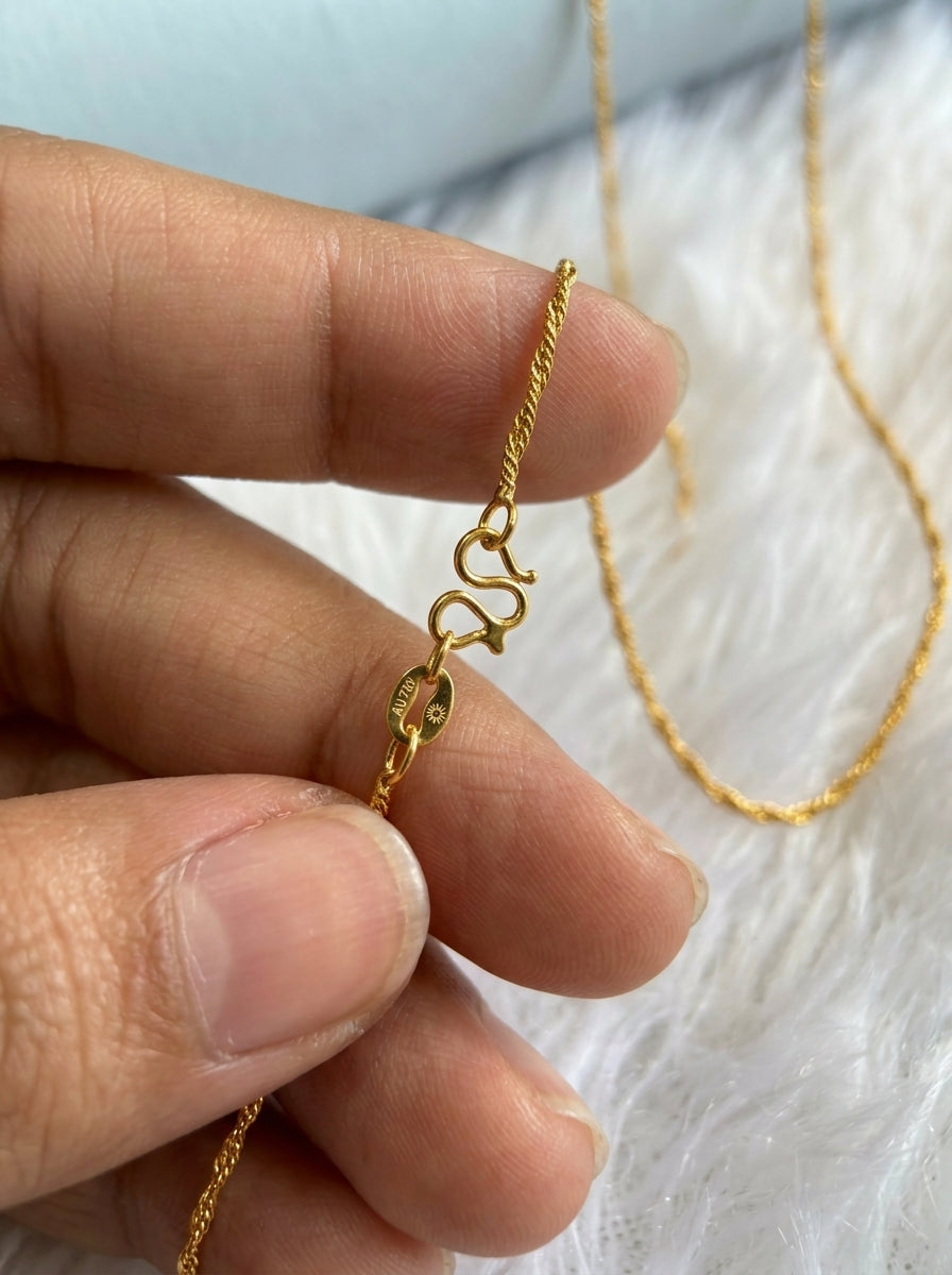 Premium Designer Chain | 18K Gold Plated | Daily Wear Essential