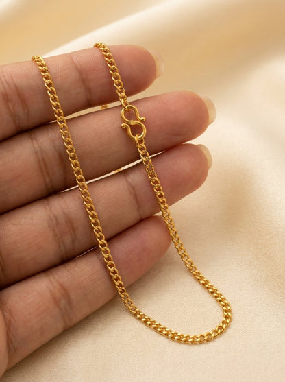 Premium 18K Gold Plated Chain | Skin-Safe & Sweat-Proof