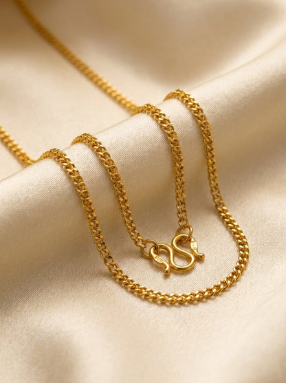 Premium 18K Gold Plated Chain | Skin-Safe & Sweat-Proof