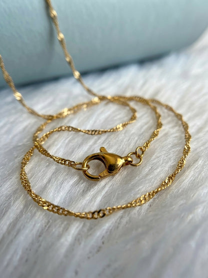 Premium Daily Wear Chain | 18K Gold Plated | Sensitive Skin Friendly